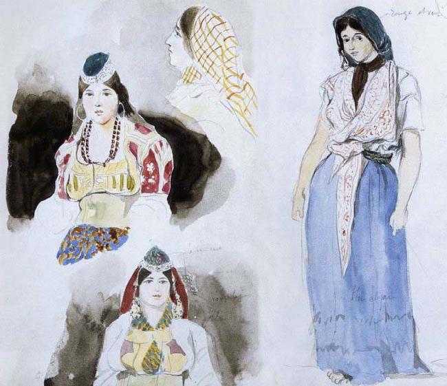 Eugene Delacroix Moroccan Women